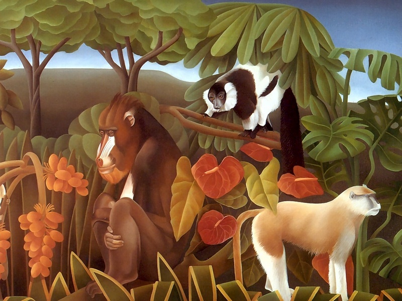 Consigliere Scan: Vanishing Species (Wallpaper) 012 Mandrill; DISPLAY FULL IMAGE.
