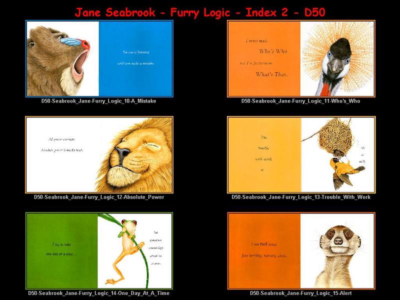 [D50 Scan] Jane Seabrook 'Furry Logic' - Index 002; DISPLAY FULL IMAGE.