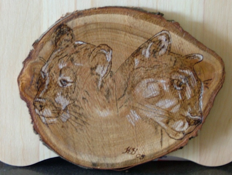 Pair of cougars.; DISPLAY FULL IMAGE.