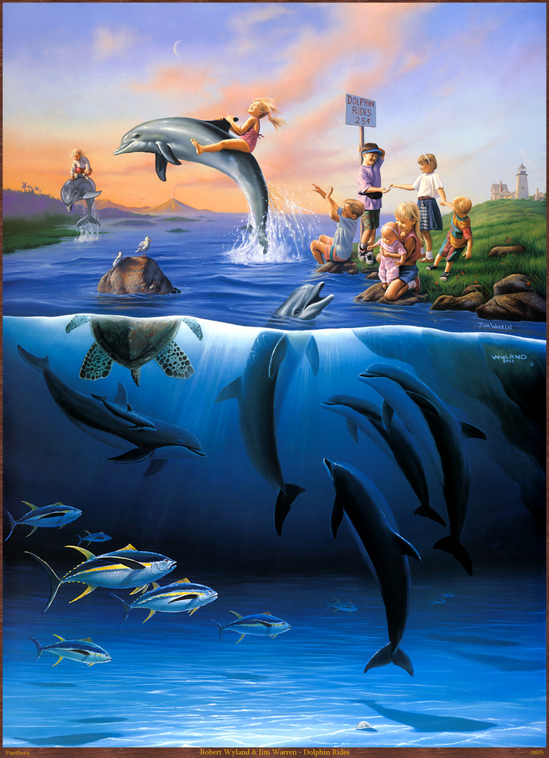Panthera_0805_Robert_Wyland_&_Jim_Warren_Dolphin_Rides; DISPLAY FULL IMAGE.