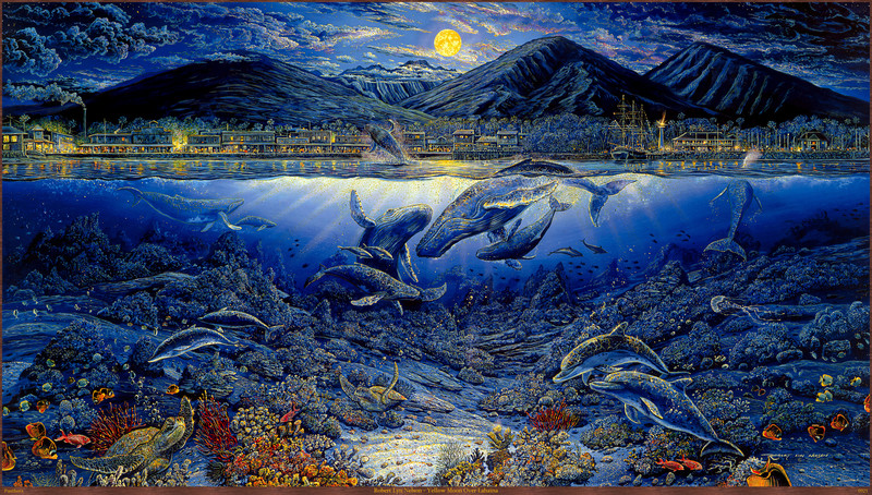 Panthera_0921_Robert_Lyn_Nelson_Yellow_Moon_Over_Lahaina; DISPLAY FULL IMAGE.