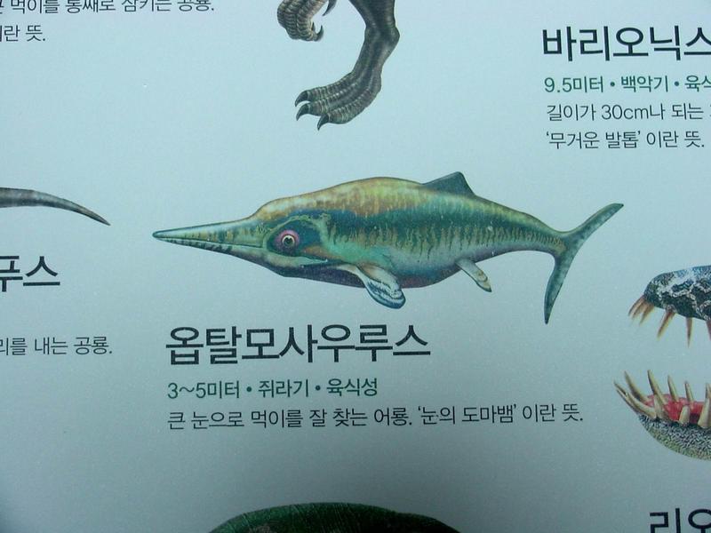 [공룡] 옵탈모사우루스(Ophthalmosaurus); DISPLAY FULL IMAGE.