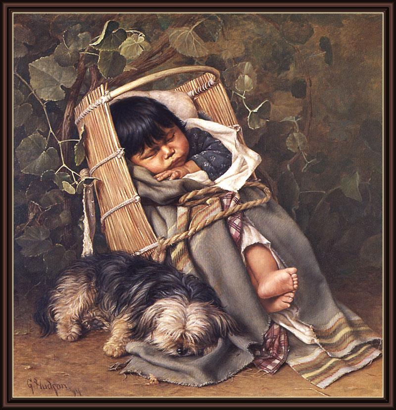 [Amimal Art] Dog and Baby; DISPLAY FULL IMAGE.