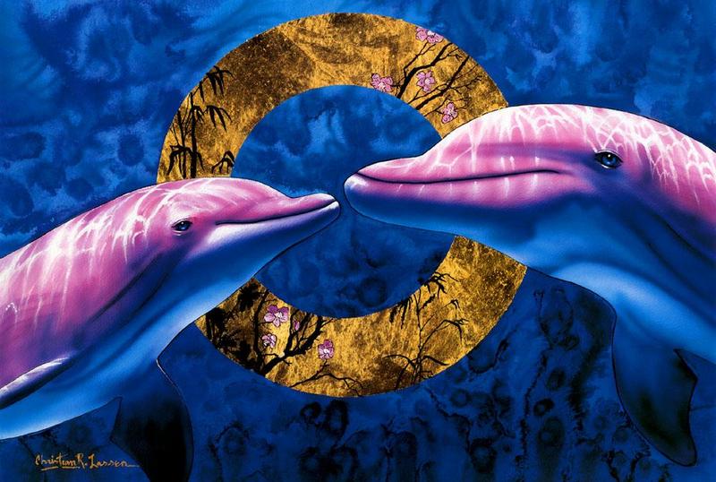 [Animal Art] Dolphins {!--돌고래-->; DISPLAY FULL IMAGE.