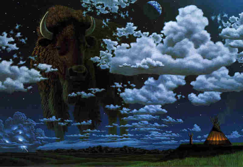 [Animal Art - Shimmel] American Bison (Bison bison) {!--아메리카들소-->; DISPLAY FULL IMAGE.