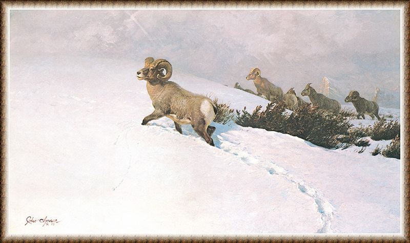 [zFox SWD Scan] The Western Paintings of John Clymer 044 Highground, 1973; DISPLAY FULL IMAGE.