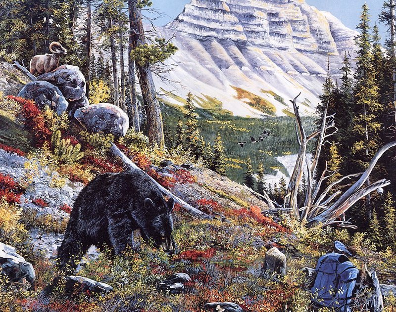 [Danielle scan] A Mountain Alphabet by Andrew Kiss - Bb; DISPLAY FULL IMAGE.