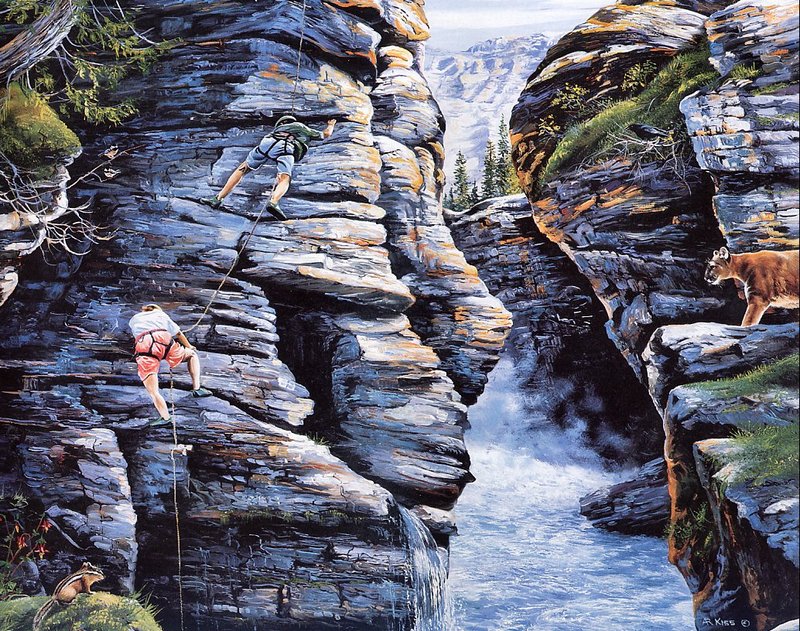 [Danielle scan] A Mountain Alphabet by Andrew Kiss - Cc; DISPLAY FULL IMAGE.