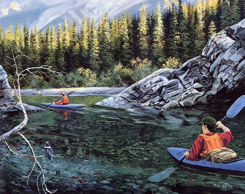 [Danielle scan] A Mountain Alphabet by Andrew Kiss - Kk; DISPLAY FULL IMAGE.