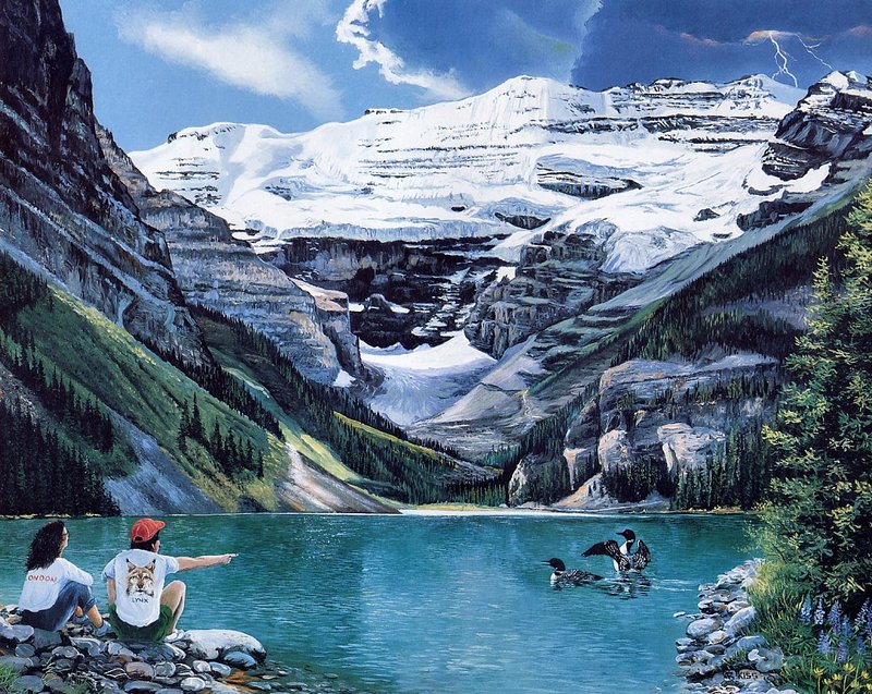 [Danielle scan] A Mountain Alphabet by Andrew Kiss - Ll; DISPLAY FULL IMAGE.