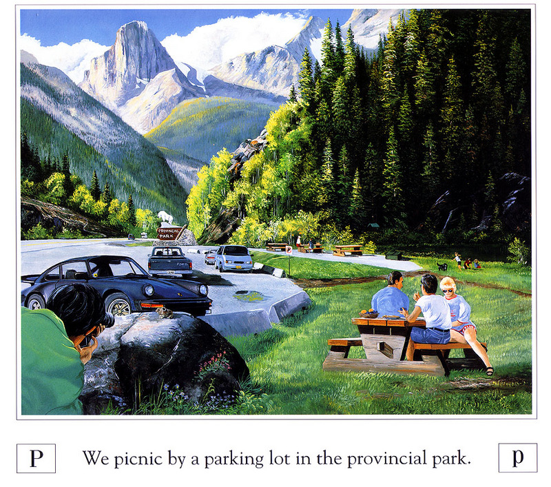 [Danielle scan] A Mountain Alphabet by Andrew Kiss - Pp; DISPLAY FULL IMAGE.