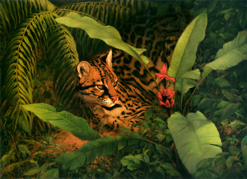 [FlowerChild scans] (Big Cats) Painted by Greg Beecham, El Mano del Creador; DISPLAY FULL IMAGE.