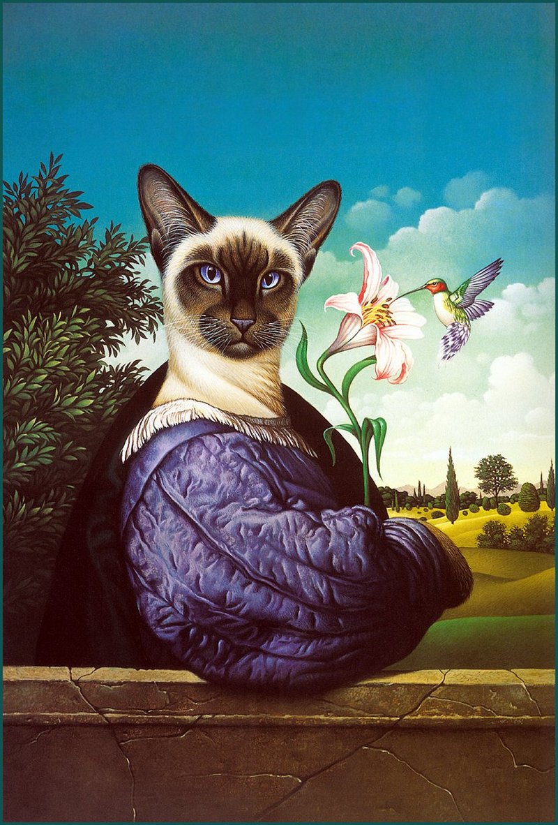 [LRS Animals In Art] Braldt Bralds, Siamese; DISPLAY FULL IMAGE.