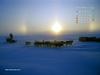 KOPRI Calendar 2004.12: Sled Dogs under Sunset