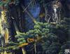 Catsmeat SDC 2003 - Weyer Wildlife Calendar 07: Great Horned Owl - oil painting by Joan Sharrock