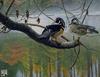 Catsmeat SDC 2003 - Weyer Wildlife Calendar 09: Wood Ducks - oil painting by Michael Budden