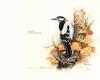 [Indian Ink Painting - China] Great Spotted Woodpecker (Dendrocopos major)