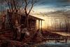 [Animal Art - Terry Redlin] Morning Retreat - Ducks in flight