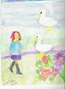 CHILD TALKING TO DUCKS
