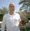 Andre Agassi and Peregrine falcon