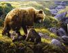 Bear mother and cubs