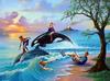 Killer Whale (Orcinus orca)  & Dolphins