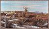 [zFox SWD Scan] The Western Paintings of John Clymer 027 Ridge Run -Whitetail Deer