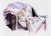 [Animal Art - Nancy Noel] Cat on a Quilt