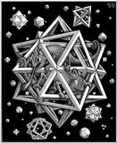 Fine Art: M.C. Escher: Stars, Wood engraving, 1948 - stars.jpg [01/01]