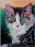 painting of Murphy (cat)