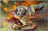 cat Painting - thomas rolling