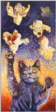 cat painting - Thomas with Popcorn
