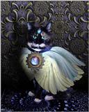 Yaz (cat) with fractals